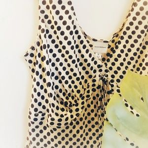 Silk polka-dot tank
